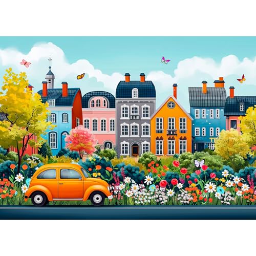 Small Town Scenery Jigsaw Puzzle