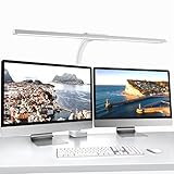 ✅【Antideslumbrante y 100% sin parpadeo】Equipado con LED en ángulo de 45° y diseño de iluminación lateral, solo ilumina su escritorio y teclado, sin reflejos en la pantalla o en los ojos, lo que puede ayudarlo a ver mejor lo que es. trabajando en Reducir la fatiga ocular.