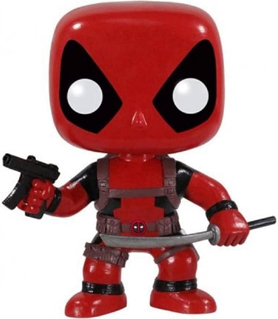 Funko 3052 Marvel POP Vinyl Deadpool With Gun and Sword
