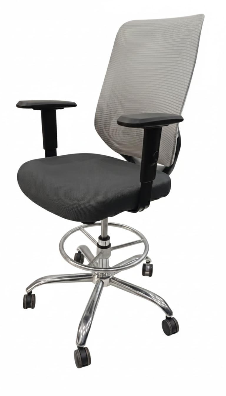 Malhotra System Office Riviera Drafting Chair, Black Malhotra System Office Riviera Drafting Chair, Black
