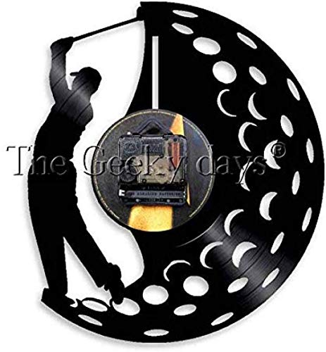 Eventail de golf horloge murale 12 pouces pour décoration murale - 3