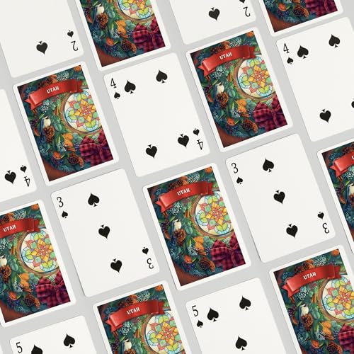 Lantern Press Baraja Poker Utah con Guirnalda Navideña miniatura 4