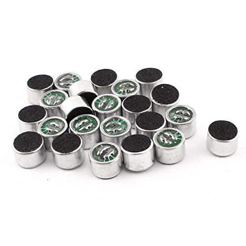 uxcell 23pcs 9.7mm x 7mm Surface Mounted Devices MIC Electret Condenser Microphone Pickup Unit