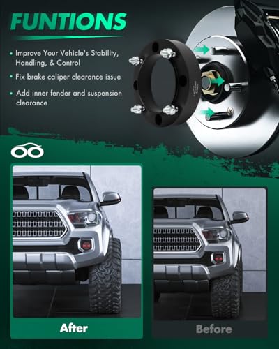 Image of SCITOO 2Pcs Wheel Spacers 1.5 inch 4x156 Bore 131mm Studs 3 /8 inch-24