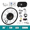 Sootvp Electric Bicycle Conversion Kit for 26" E-Bike,72V 2000W Rear Wheel Motor with Mutifunction Display,Electric Bike Hub Motor Kit #1