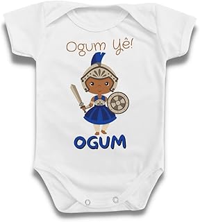 Body Roupa Para Bebê Orixás OGUM Candomblé Umbanda