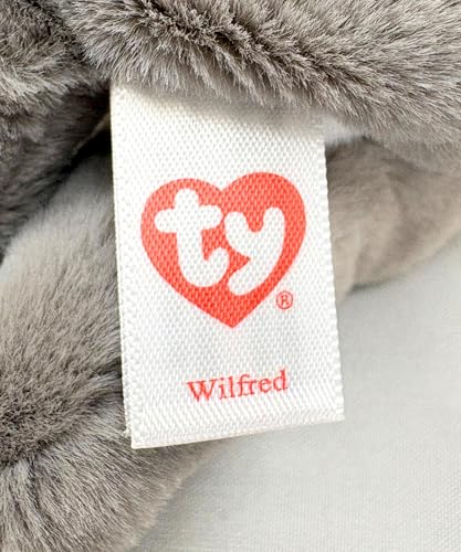 TY Wilfred Hund - Beanie Bellies - Reg, Grau