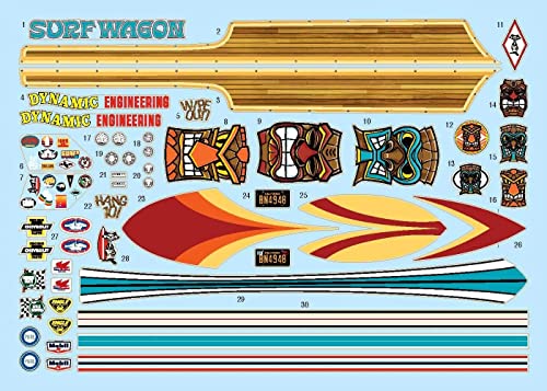 Kit modelo 1965 Chevelle Surf Wagon escala 1:25 miniatura 4