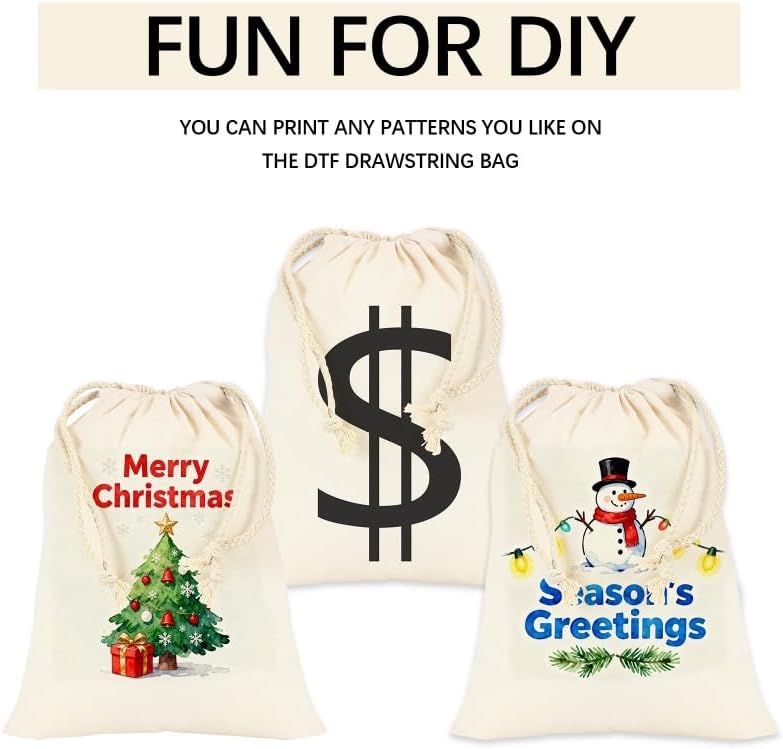 OKBA 12 Pack Cotton Muslin Drawstring Bags – Reusable Cloth Bags for Storage, Produce & Bread Storage, Gift Packaging, DIY Crafts, Eco-Friendly & Lightweight (10x12 inch) - Image 6