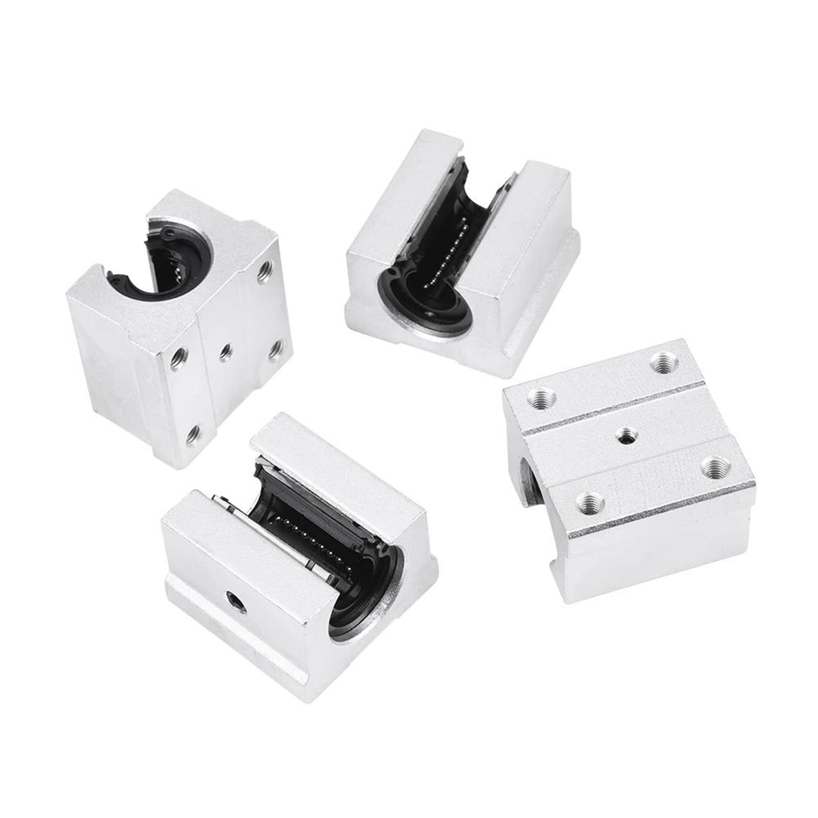 Rail de guidage linéaire 12mm, 2 arbres + 4 blocs SBR12UU