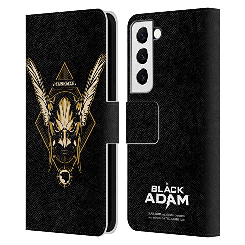 Coque Samsung Galaxy S22 5G portefeuille cuir Hawkman Black Adam