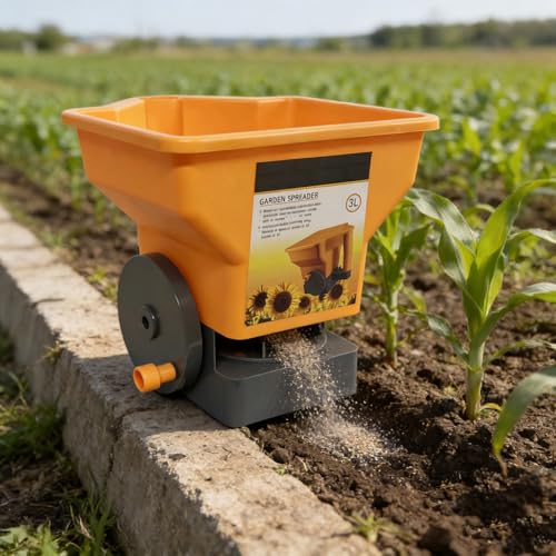 Manual Crank Adjustable Garden Spreader miniatura 6