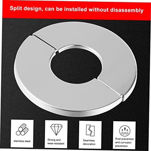 Couvercle mural inoxydable flange pour masquer trou de drain et valve - 4