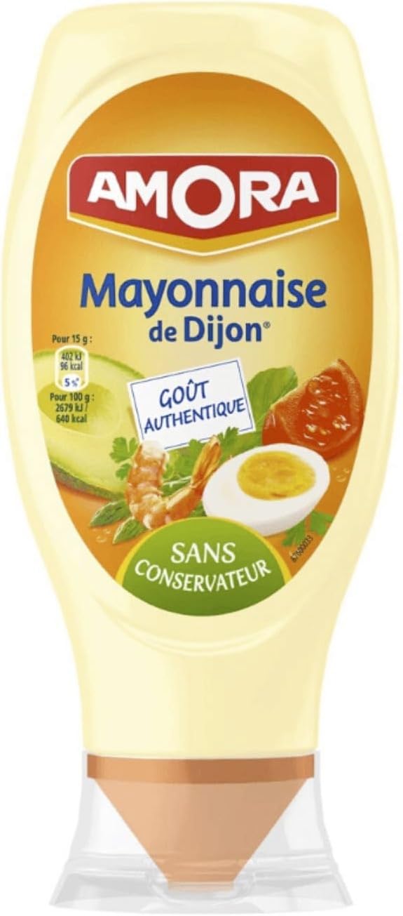 Amazon.com : Amora Mayonnaise De Dijon Originale Flacon 225g
