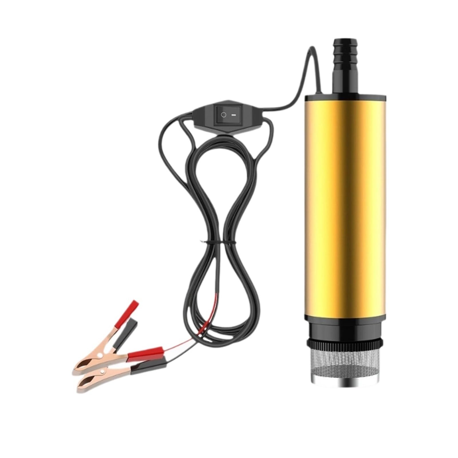 Pompa acqua diesel elettrica travaso gasolio 12V carburante con ugello in alluminio(24V-Pump)