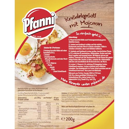 Pfanni Kartoffel Klöße mit rohen Kartoffeln, 1er-Pack (1 x 200 g) – Bild 3