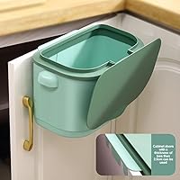 Vista 3 de VALINK Contenedor de compostaje de cocina para encimera o debajo del fregadero, contenedor de plástico para encimera de compostaje con tapa