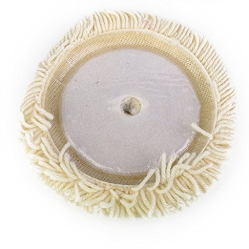 Image of Inditrust 7 Inch Wool Polishing Pad Bonnet for Car & Furniture Cleaning, Buffing & Waxing | Soft Wool Polishers Pad | 180 mm Multi-Purpose Buffer Pad
