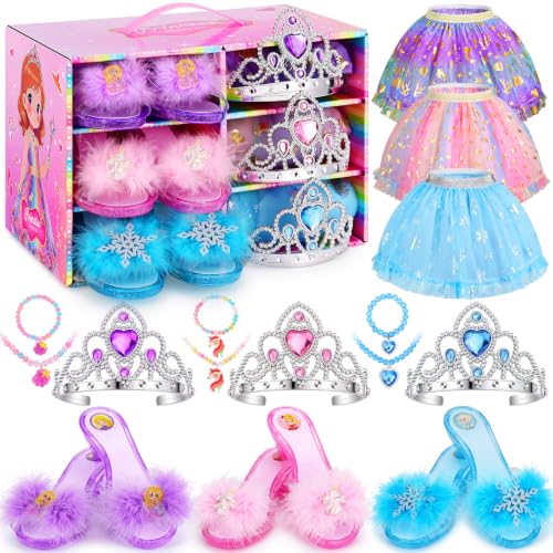 HAMSILY Princess Dress Up for Girl 3 4 5 6 Years Old Birthday Gifts Toys