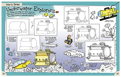 How to Draw Awesome Vehicles: Land, Sea, and Air: A Drawing Book for Kids Packed With 100+ Vehicles (Car and Boat Drawing Book) (How to Draw Series) - Image 5