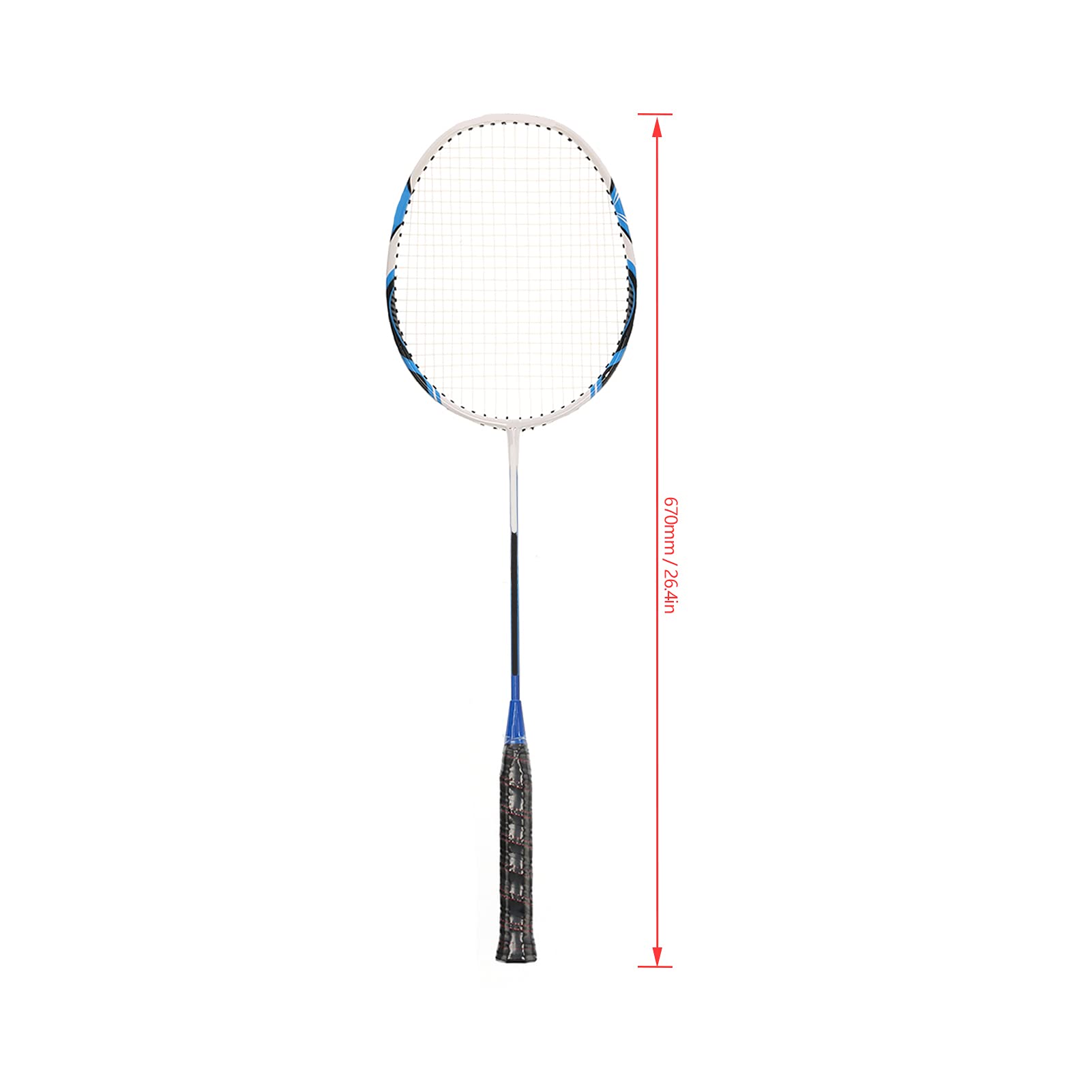 Set di Racchette da Badminton per Adulti e Adolescenti con Racchette Leggere in Fibra di Carbonio per il Gioco Ricreativo