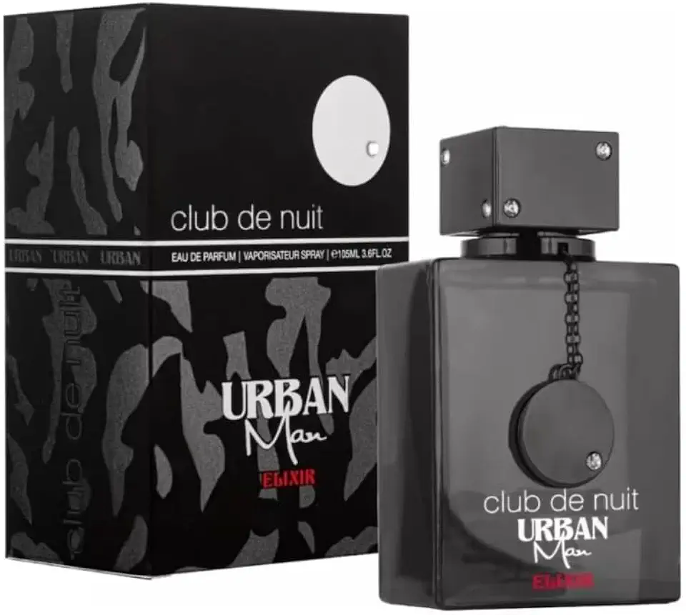 Perfume Árabe Masculino Club de Nuit Urban Elixir EDP 105ml - Com Selo de Originalidade