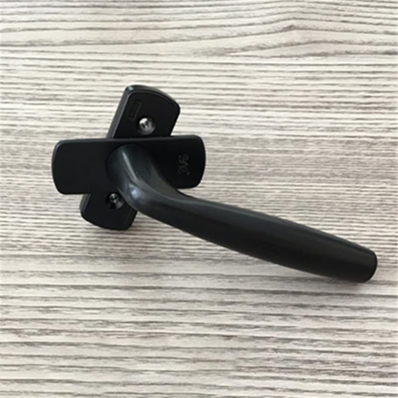 window handle， 1 Pcs Square Shaft Handle Aluminum Casement Window 7 * 7mm Home Improvement Lock Box Supporting Transmission(Black)