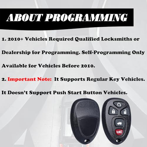MechanMagic Remote Key Fob Replacement Fits for Chevy Impala 2006-2013 Cadillac DTS Buick Lucerne Chevrolet Monte Carlo Keyless Entry Remote Start Control Set of 1 by MechanMagic - Image 5
