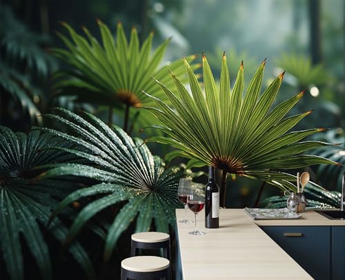Papier Peint Forêt Tropicale Texture Végétale Premium 350x256cm - 2