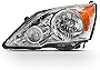 AKKON - For 2007-11 Honda CR-V Driver Side Only Headlight Assembly Chrome Houing Clear Lens