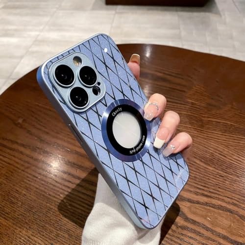 Étui magnétique iPhone 14 antichoc bleu idéal pour charger sans fil partout