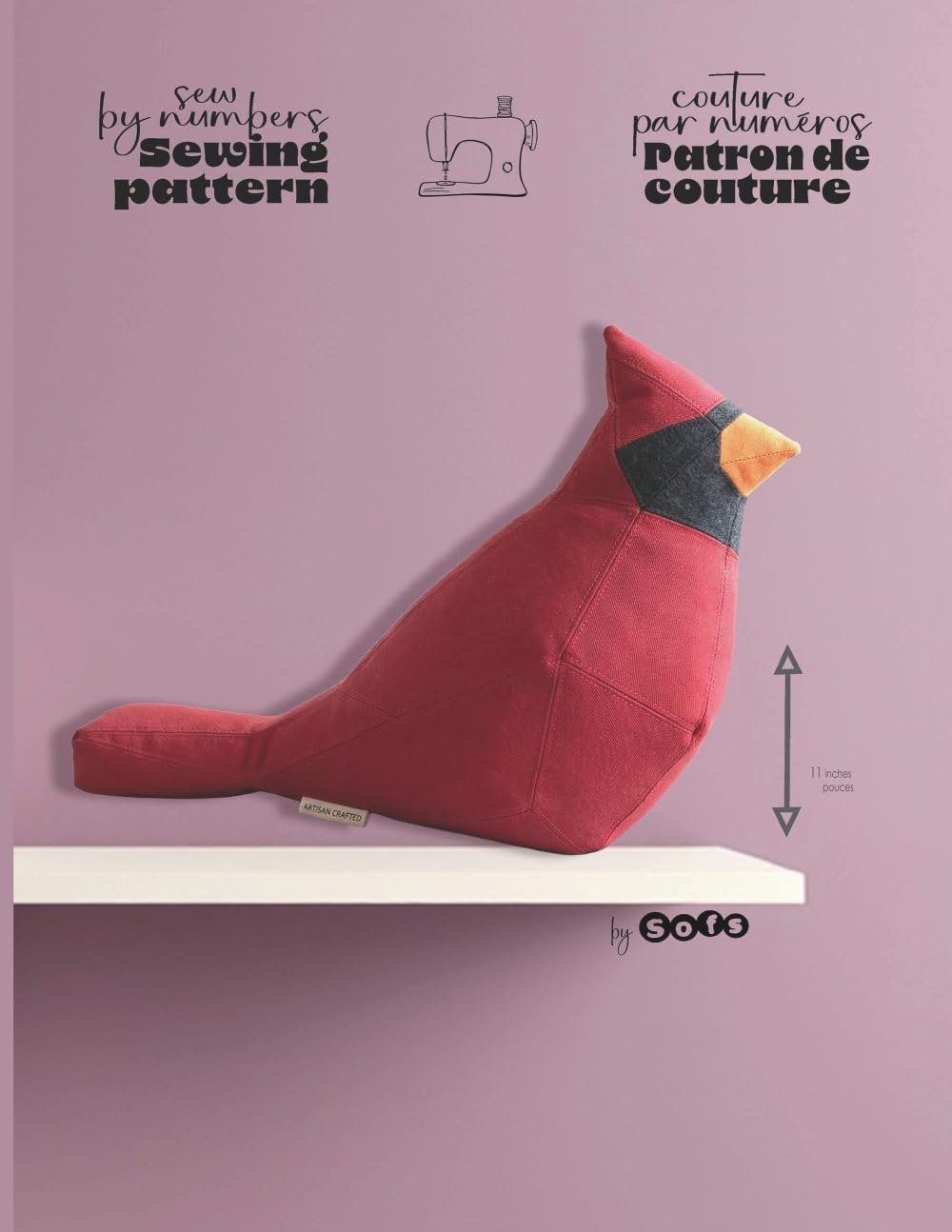 Sew by number with Sofs: Red Cardinal