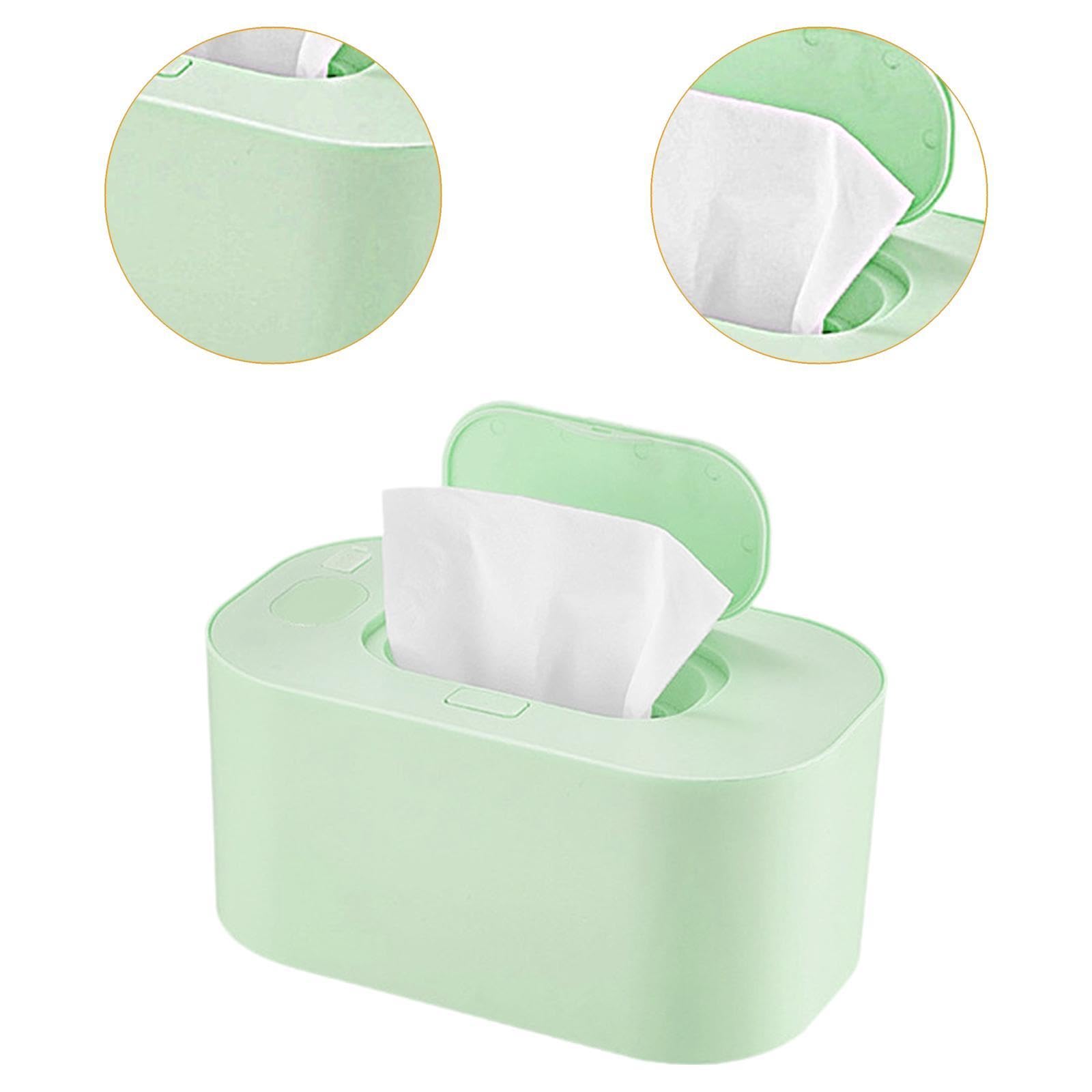 Generic Scalda Salviettine, Scalda Carta Igienica, Dispenser Termico per Salviettine Umide Calde, Scatola di Salviettine Riscaldate per Uso Esterno, Verde, Taglia unica bambino