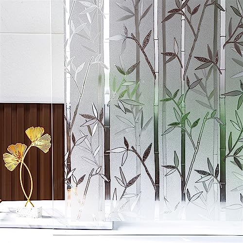 Lifup Vinilo Decorativo para Ventana Patrón Bambú 23.6 x 79 pulg miniatura 1