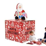 Gupcaqosjw Weihnachten mit Zugmechanismus | Süßwarenhändler mit 30 transparenten Tüten - Geldhalter für Weihnachten | Geburtstagskarte Urlaub Papa Enkelin Freund