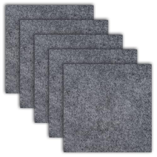 Kzouenzu Patins en Feutre Auto-Adhésifs [5 Pieces], Feutrine Autocollante 20 X 20 Cm, Patins De Protection De Sol Idéaux, Patin Meuble Premium