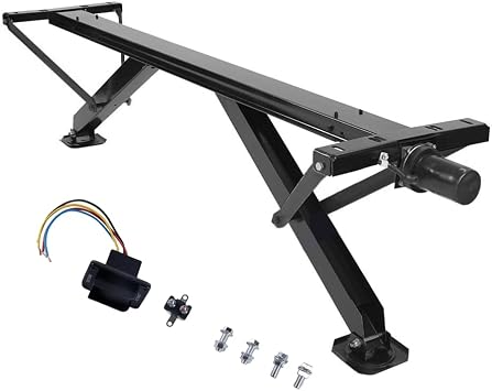 Rear Trailer Power Stabilizer Jack,RV Power Stabilizer Jack System Replacement Lippert 298707 Electric Stabilizer Jacks-with Waterproof Switch