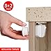 Magnetic Child Proof Safety Locks For Cabinets & Drawers. 8 Locks 2 Keys Set. Easy To Apply With Our Installation Template Frame Included. Strongest 3M Adhesive Tape. No Tools (White)