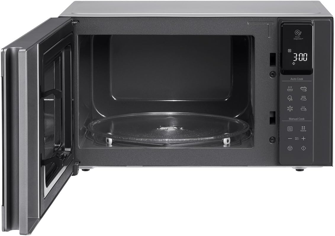 LG MS2595CIS Mikrowelle 25 Liter 1000 W Smart Inverter Technologie Silber