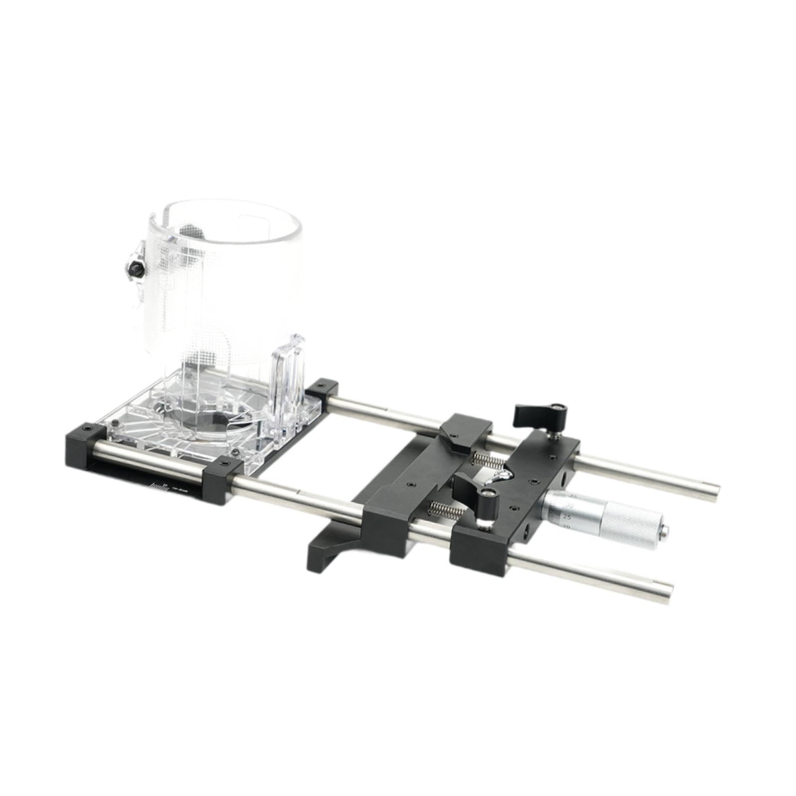 Base per fresatrice personalizzabile, utensile per scanalatura regolabile, progettato per tagli e scanalature precisi del legno. Staffa per scanalatura per fresatrice,