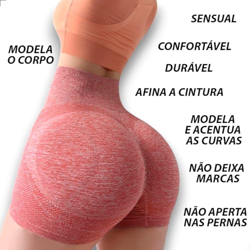 Short Feminino Curto Academia Corrida Yoga Treino Empina Bumbum 3d Esportivo Bermuda Térmica Respirá