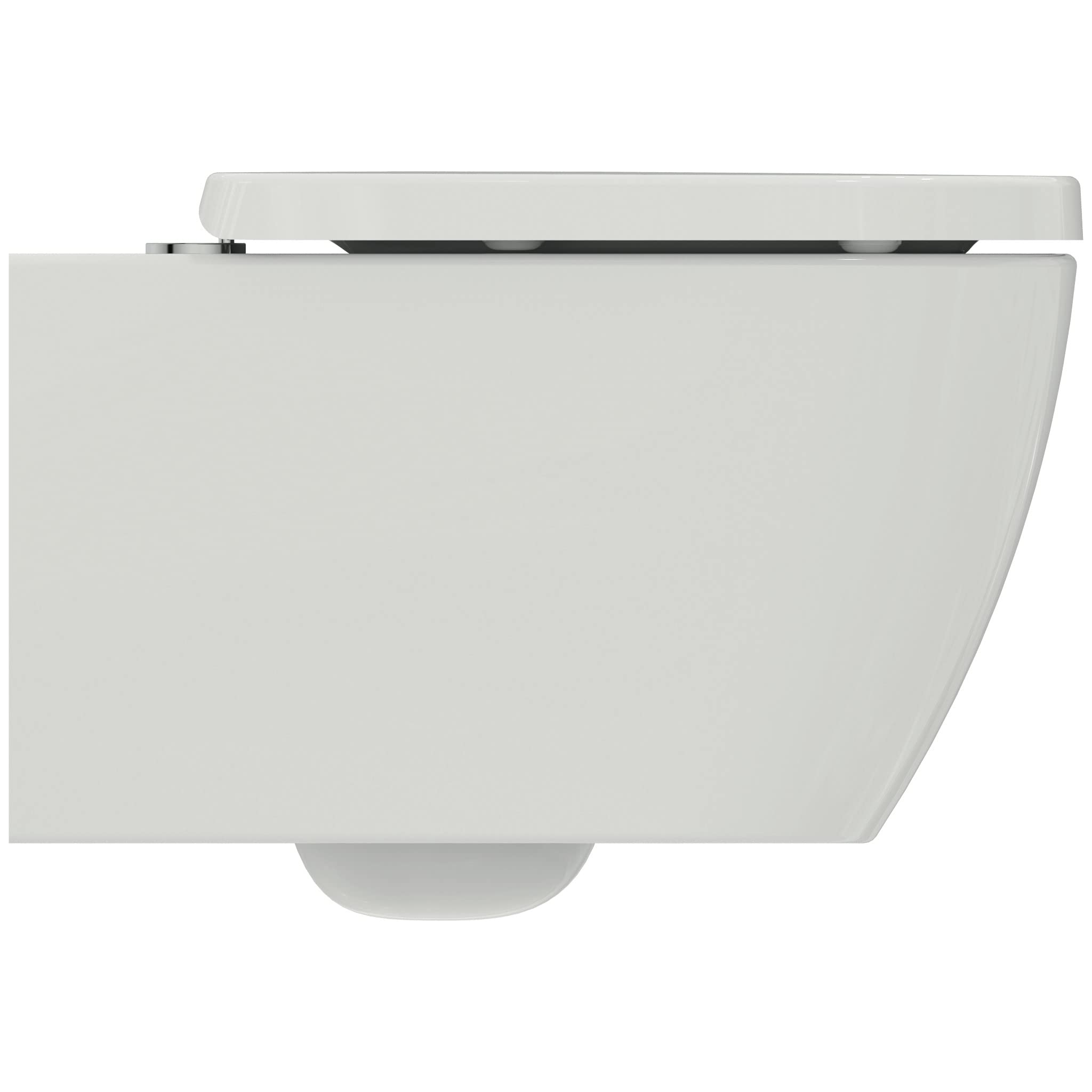 Ideal Standard - i.life B, RimLS+ WC suspendido sin borde completo con tapa de inodoro de cierre lento, E-packaging dedicado al transporte de cerámica, Blanco