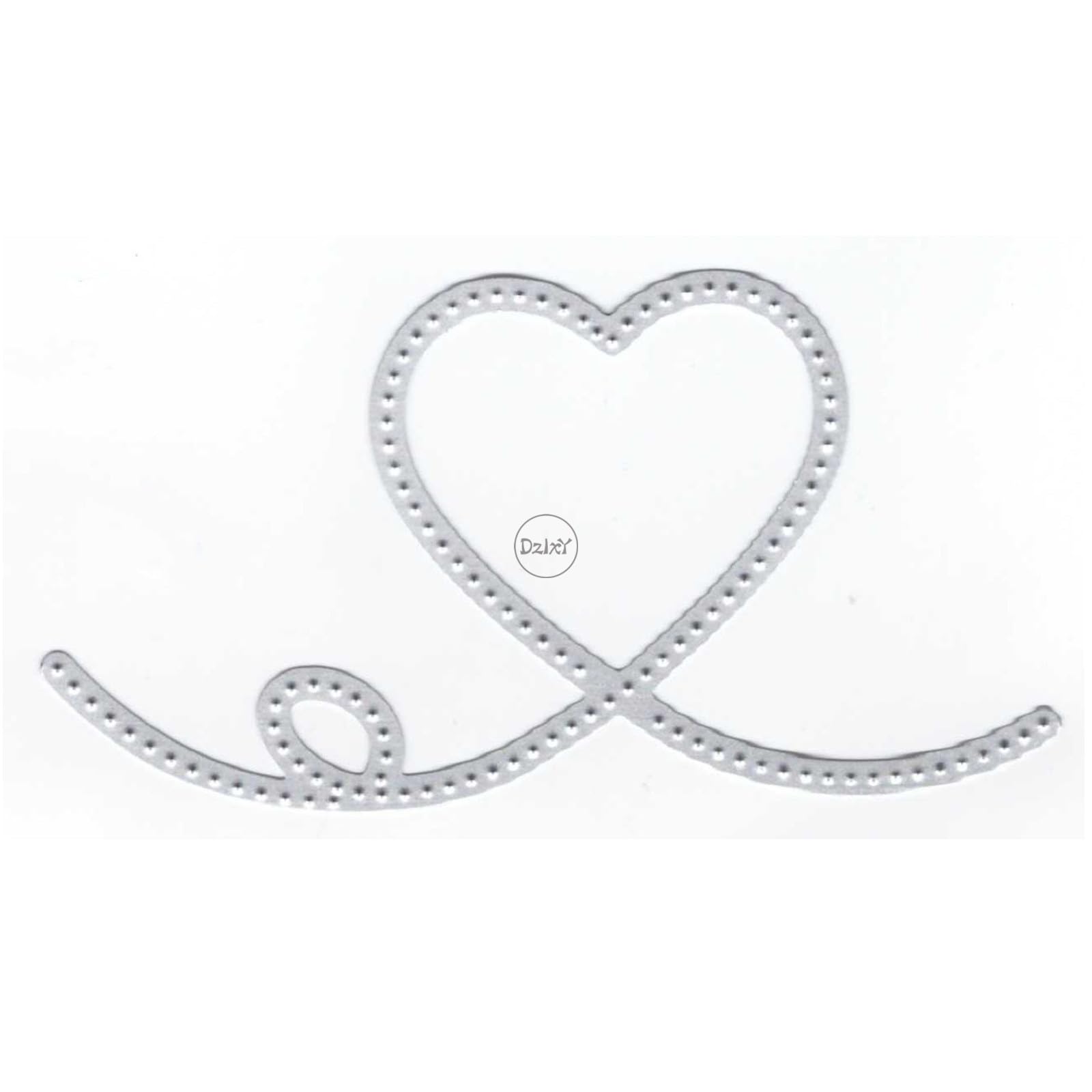 DzIxY Heart Indentation Metal Cutting Dies for Card Making Kit Embossing Paper Die Cuts Scrapbook Machine Stencils Storage Pockets Supplies