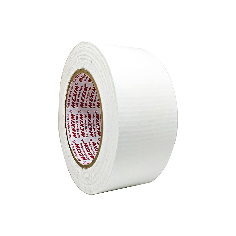 Mexim Multipurpose Duct Tape Heavy Duty Multi-Functional 48 mm x 50 meters Adhesive Tape | High Strenth Easy to Tear All Purpose Adhesive Tape (48 mm x 50 meters, White) - Pack of 1 (B0BXSV5N7K) Amazon Price History, Amazon Price Tracker
