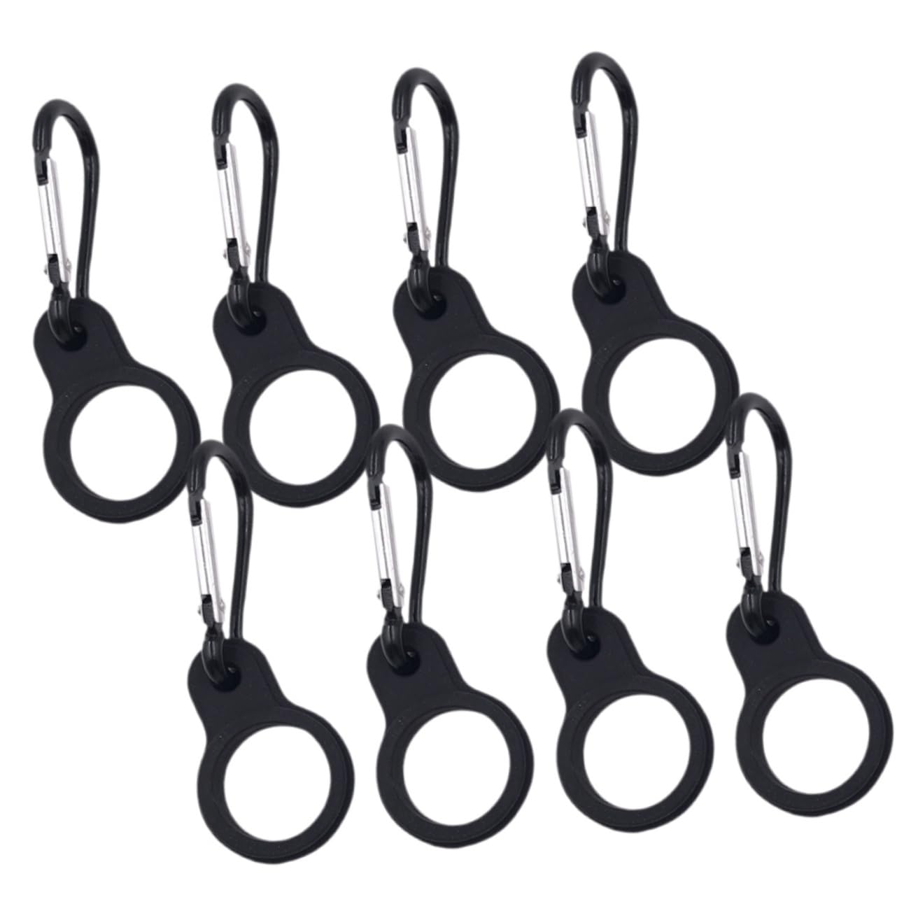 Toddmomy Porte-Bouilloire Bouteille d'eau Randonnée Bouteilles d'eau Clip De Boucle De Bouteille Suspendue Pince À Bouteille Suspendue Métal Noir
