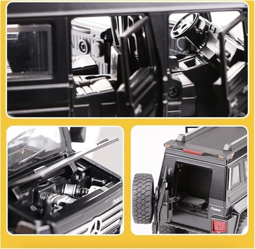Image of VARIYA ENTERPRISE Exclusive Alloy Metal Pull Back Die-Cast Car Diecast Metal Pullback Toy Car with Openable 6 Doors,Light Music Boys Gifts Toys (1:24 Unimog U5000-Multicolor)