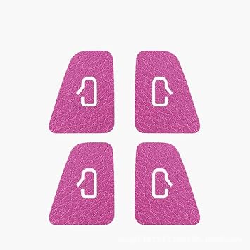 2 Sets Car Door Switch Button Cover, Suitable for Tesla Model 3/Y Purple | Made of PVC Material, Tesla Interior Accessory, 8PCS