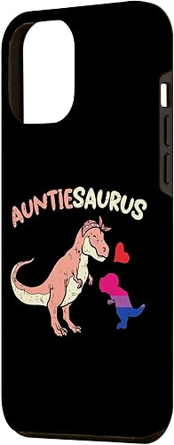 Miniatura 2 de iPhone 14 Pro Max Auntiesaurus Gay Aunt Dinosaur Dino LGBTQ Bisexual Flag Bi Case