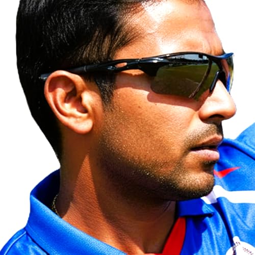 Image of Packard Non Polarized Oversized Sports Sunglasses for Men Women, Outdoor Cricket Cycling Hiking Fishing Sunglasses (Black Grey, Black)