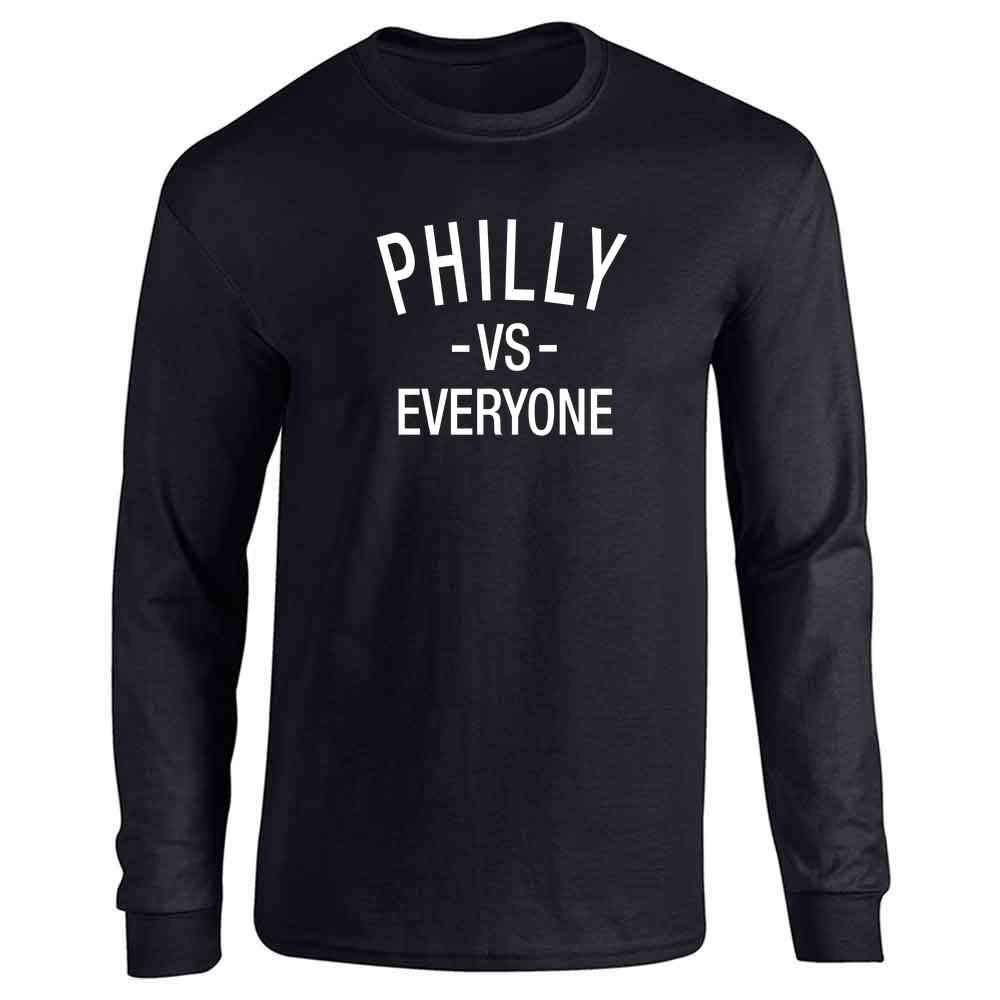 Philadelphia vs Everyone Philly Sports Fan Full Long Sleeve Tee T-Shirt
